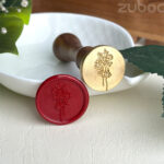 Inflorescence custom wax stamp