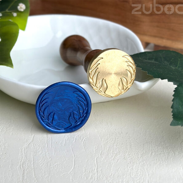 Leaf branch wax seal stamp