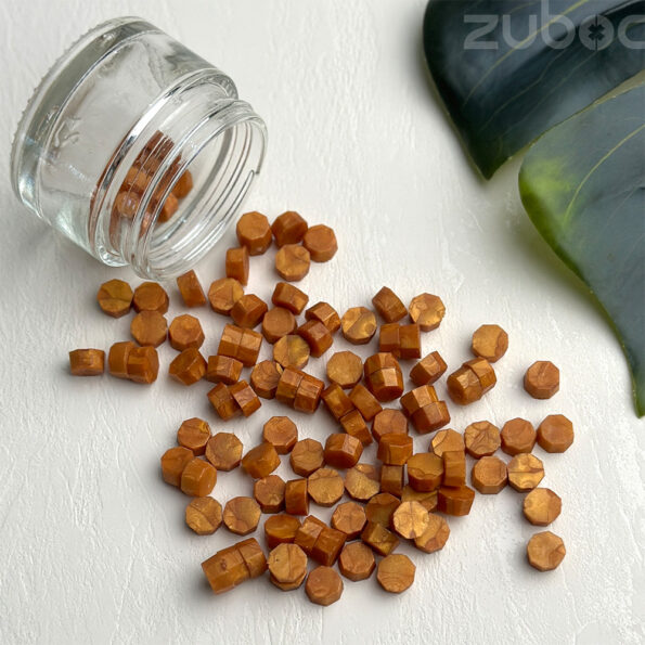 Light Gold Wax Beads, 30 Grams for Luxurious Crafts and Invitations