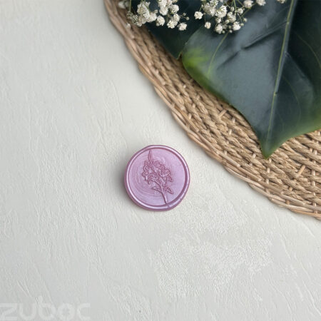 "Lilac Lily Wax Seal 3cm by Zuboc"