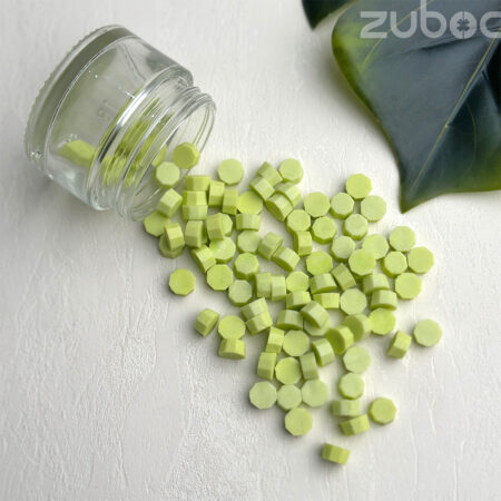 Vibrant Lime Green Wax Beads for creating standout wax seals on invitations and crafts