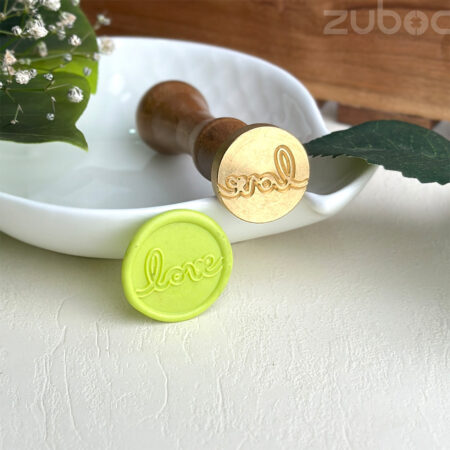 Love design wax seal stamp with wooden handle