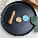 Mini Flower Wax Stamp with Teak Wood Handle | Zuboc