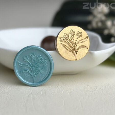 Mini flower wax seal stamp