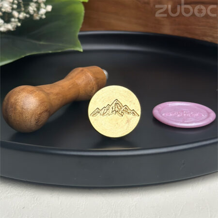 Mountain custom wax stamp with wooden handle -1