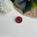 Rose Stem Wax Seal in Wine Red