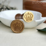 "Royal Crown Wax Stamp with Teak Wood Handle by Zuboc"