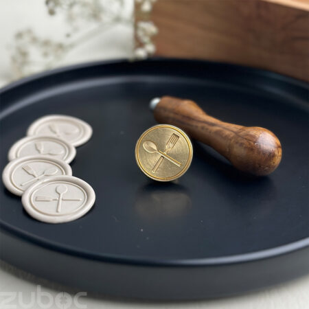 Spoon and Fork Design Wax Stamp Head by Zuboc