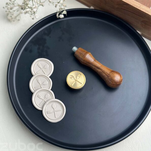 Spoon and fork wax seal stamp -3