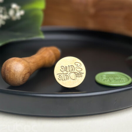 Round STD Design Brass Wax Stamp Head by Zuboc