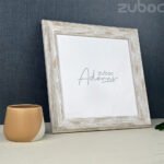 White Vintage Photo Frame (12*12”) with Broad Frame | Zuboc