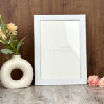 "1” White A4 Size Photo Frame by Zuboc"