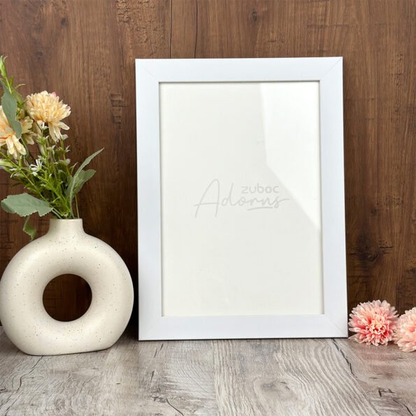 "1” White A4 Size Photo Frame by Zuboc"