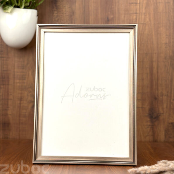 "Elegant Rose Gold Metallic A4 Photo Frame by Zuboc"