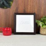 “Thick Dark Brown Photo Frame (8×8”) | Zuboc”