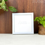 “Thick White Photo Frame (8×8”) | Zuboc”