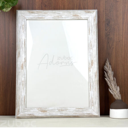 "Elegant White Vintage A3 Photo Frame by Zuboc"