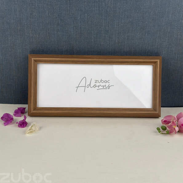 Teak Wood Inspired Synthetic Fibre Photo Frame with Acrylic Glass by Zuboc