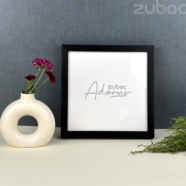 Thick Black Synthetic Fibre Photo Frame with Acrylic Glass by Zuboc