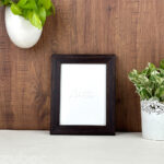 1” Dark Brown Photo Frame (8×6”) | Zuboc