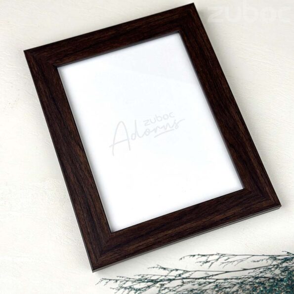 Classic 1" Dark Brown Photo Frame 8x6 for A5 Size Photos by Zuboc