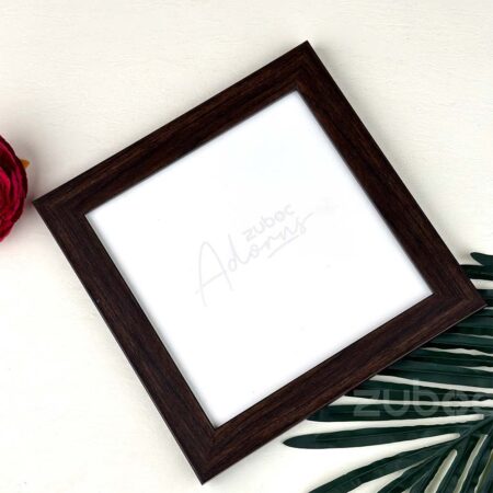 "1-Inch Dark Brown Photo Frame 8x8 by Zuboc"