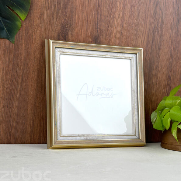 "Golden Vintage Photo Frame 8x8 by Zuboc"