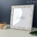 White Vintage Photo Frame (12*12”) with Broad Frame | Zuboc