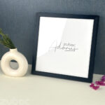 "Stylish Thick Black 12x12 Photo Frame by Zuboc"