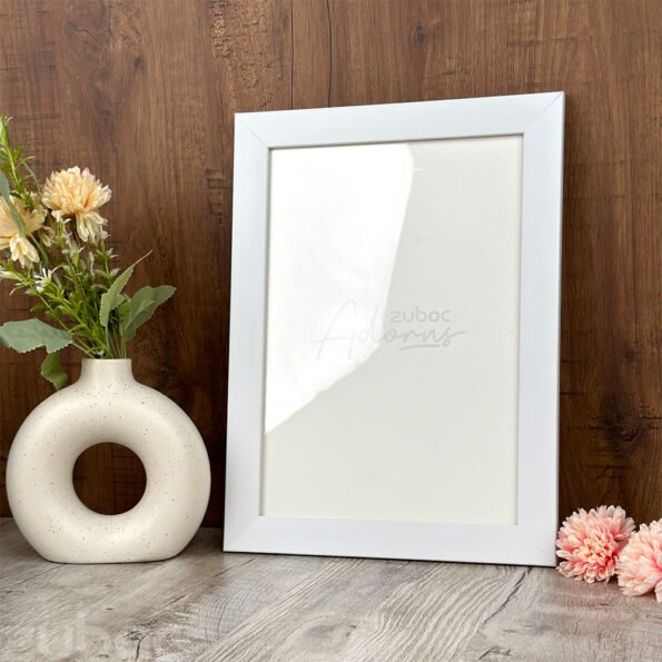 "1” White A4 Size Photo Frame by Zuboc"