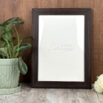 “Elegant 1” Dark Brown Photo Frame A4 – Zuboc”