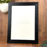 1” Textured Pitch Black Photo Frame A4 – Zuboc