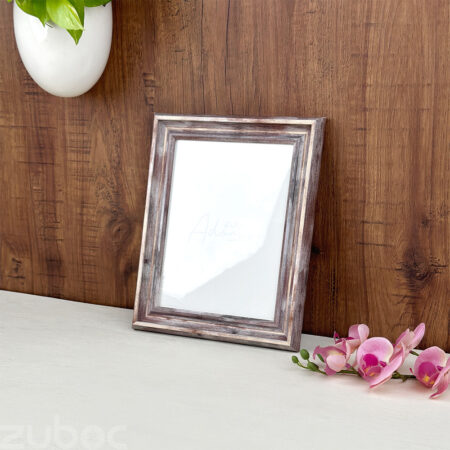 Rustic Vintage Wood Photo Frame 8x6 for A5 Photos by Zuboc