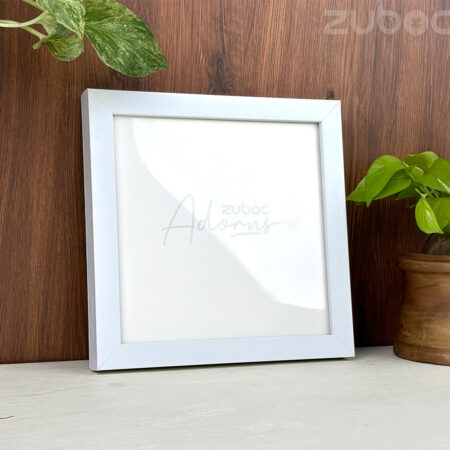 "Thick White Photo Frame 8x8 with a Modern Look by Zuboc"