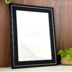 Black with Silver Lining Photo Frame (A3) | Zuboc