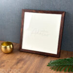 "Rich Coffee Brown 12x12 Photo Frame by Zuboc"