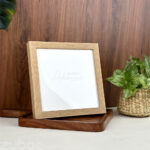 “Textured Pine Wood Photo Frame (8×8”) | Zuboc”