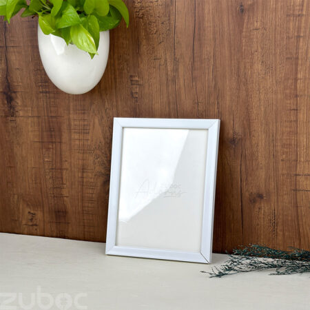 Sleek 1/2" White Photo Frame 8x6 for A5 Size Photos by Zuboc