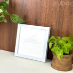 “Thick White Photo Frame (8×8”) | Zuboc”