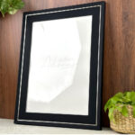 Black with Silver Lining Photo Frame (A3) | Zuboc