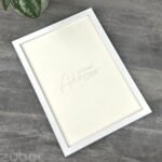 1/2” White Synthetic Fibre A4 Photo Frame | Zuboc
