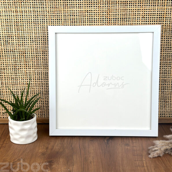 Elegant Thick White Photo Frame 10x10 - A Perfect Accent for Any Decor