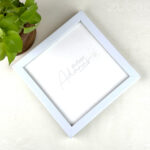 “Thick White Photo Frame (8×8”) | Zuboc”