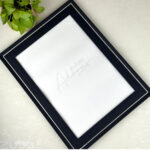 Black with Silver Lining Photo Frame (A3) | Zuboc