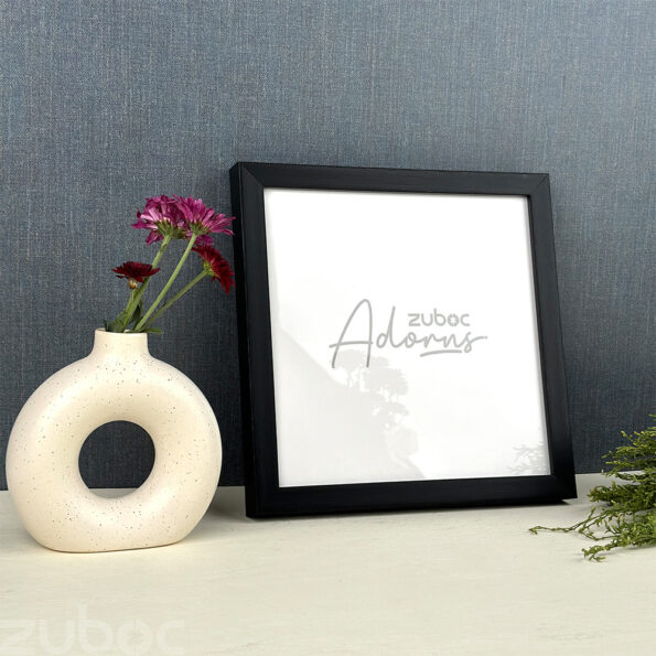 Thick Black Synthetic Fibre Photo Frame with Acrylic Glass by Zuboc