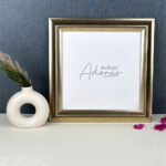 "Elegant Antique Gold 12x12 Photo Frame by Zuboc"