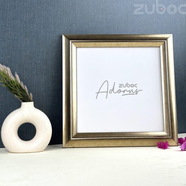 "Elegant Antique Gold 12x12 Photo Frame by Zuboc"