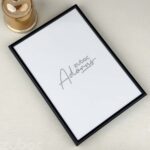 “Black Metallic Photo Frame (A4) | Zuboc”