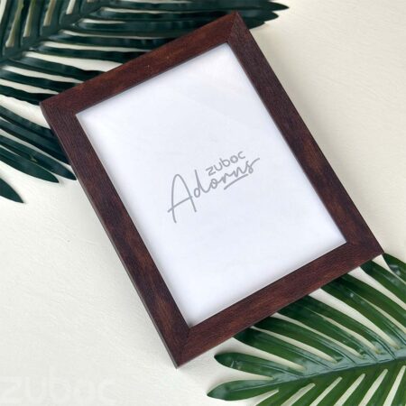 Coffee Brown Synthetic Fibre Photo Frame with Acrylic Glass by Zuboc