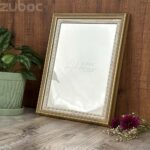 Golden Vintage Photo Frame 12x8 by Zuboc, enhancing home decor with its timeless elegance.